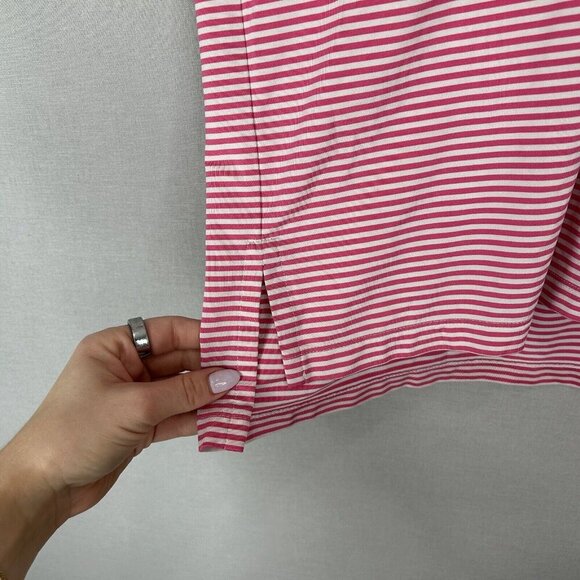 RLX Ralph Lauren Mens Polo Extra Large Pink Striped Golf Performance Classic Fit - Picture 10 of 12